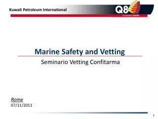 Seminario Vetting Confitarma