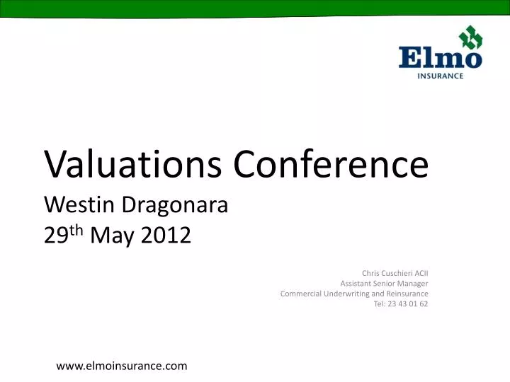 valuations conference westin dragonara 29 th may 2012
