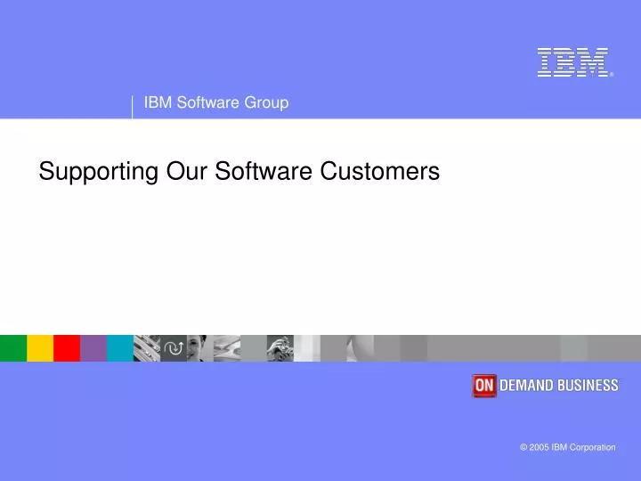 supporting our software customers