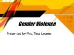Gender Violence
