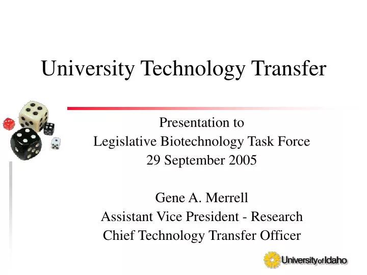 university technology transfer