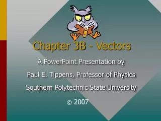 Chapter 3B - Vectors