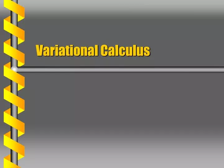 variational calculus