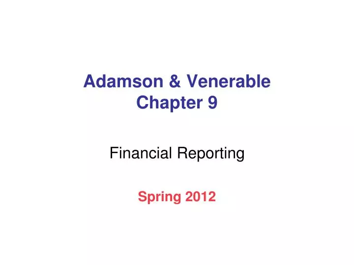 adamson venerable chapter 9