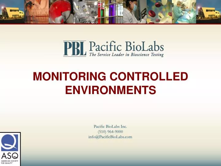 monitoring controlled environments