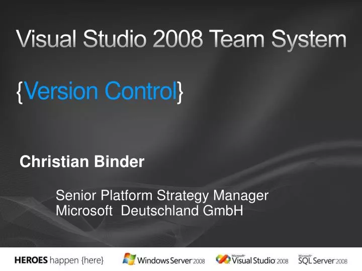 visual studio 2008 team system version control