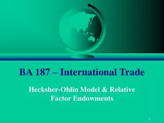BA 187 – International Trade