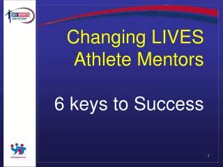 Changing LIVES Athlete Mentors 6 keys to Success