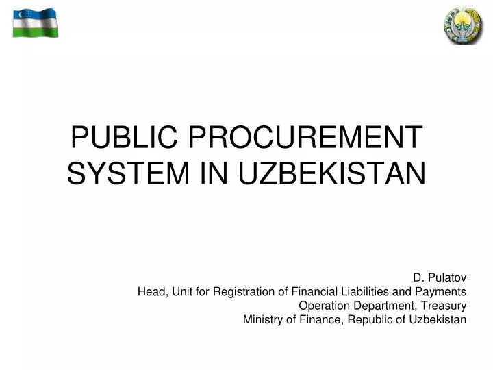 public procurement system in uzbekistan