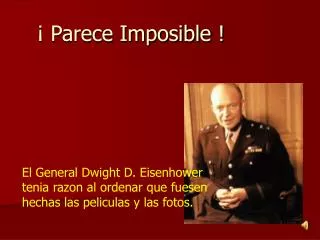 parece imposible