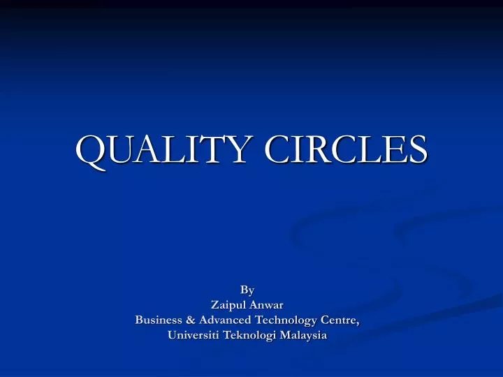 quality circles