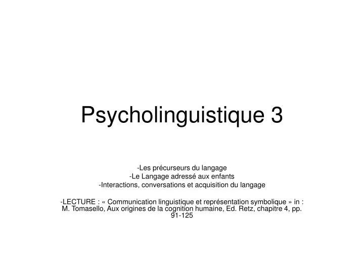 psycholinguistique 3