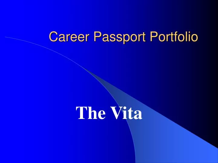 career passport portfolio