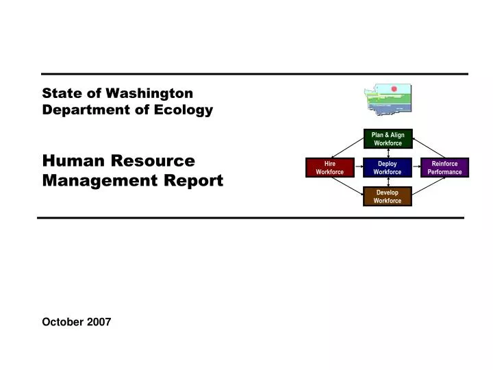 state of washington department of ecology human resource management report