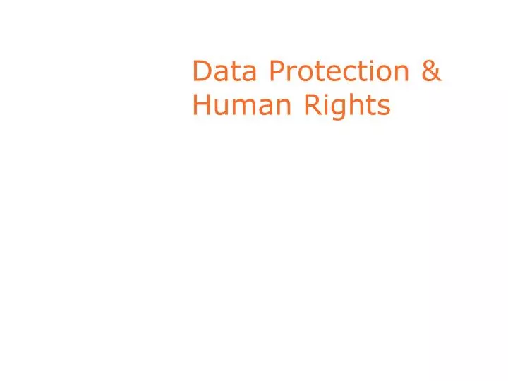 data protection human rights