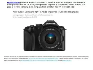 PopPhoto.com Posted an Article: Samsung NX series