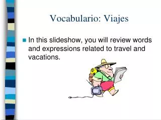 Vocabulario: Viajes