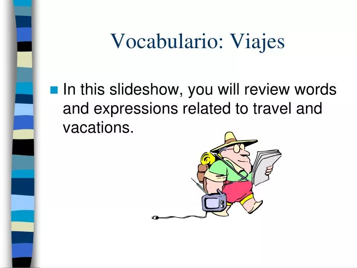 vocabulario viajes