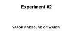 VAPOR PRESSURE OF WATER - slide 1