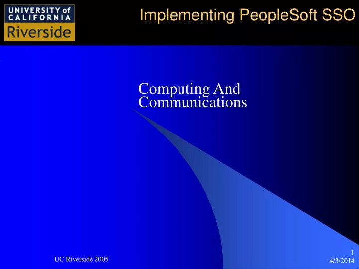 implementing peoplesoft sso