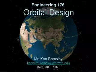 Engineering 176 Orbital Design
