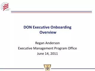 DON Executive Onboarding Overview