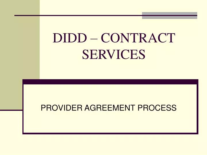 didd contract services