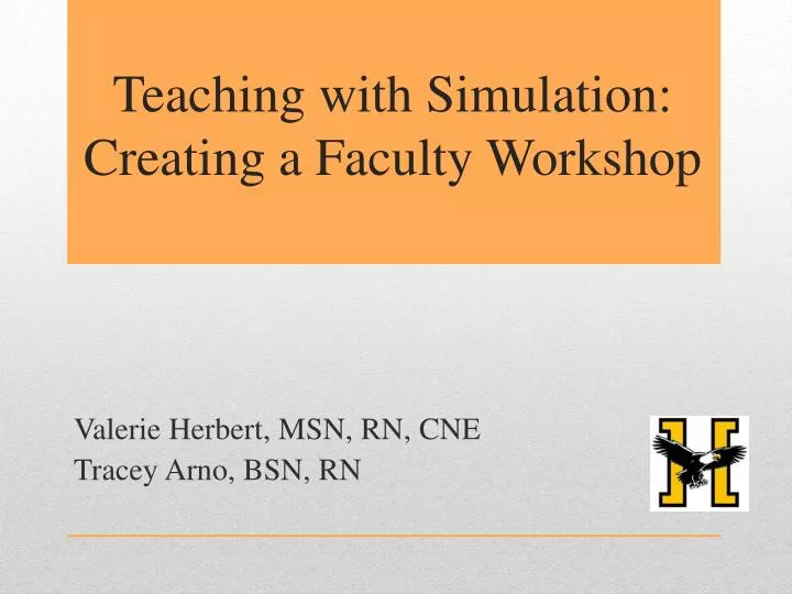 teaching with simulation creating a faculty workshop