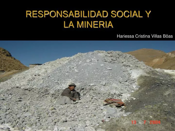 responsabilidad social y la mineria