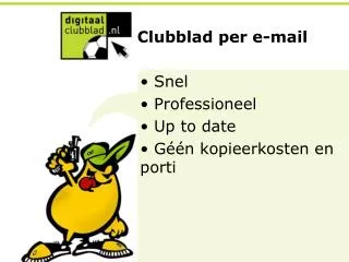 Clubblad per e-mail