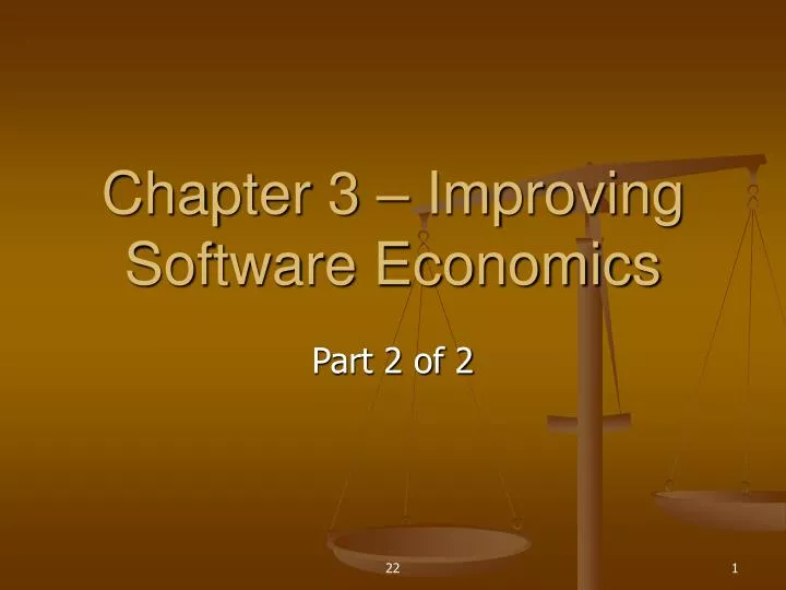 chapter 3 improving software economics