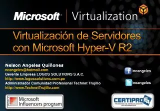 Virtualización de Servidores con Microsoft Hyper -V R2