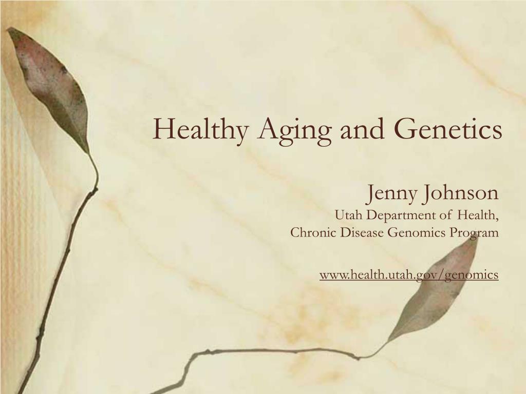 PPT - Healthy Aging and Genetics PowerPoint Presentation, free download ...