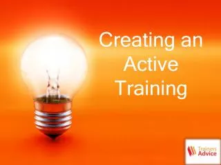 Creating an Active Training
