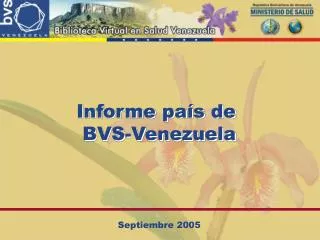 Informe país de BVS-Venezuela