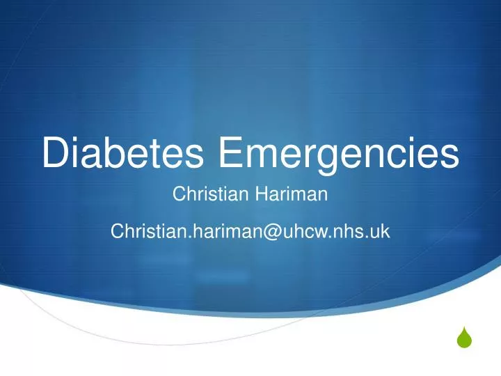diabetes emergencies