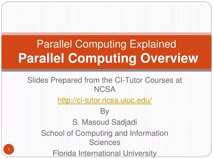 parallel computing explained parallel computing overview