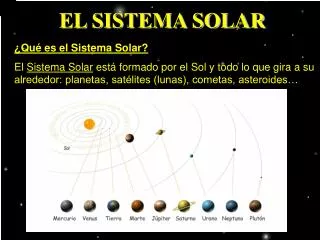 EL SISTEMA SOLAR