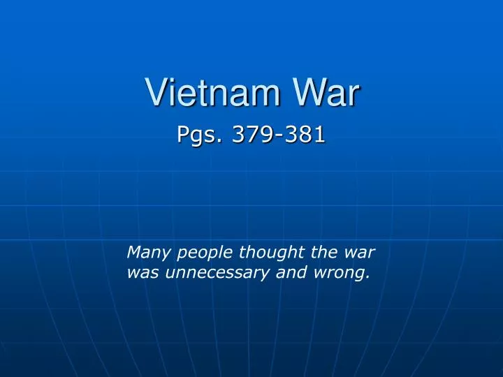 vietnam war