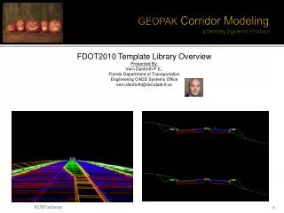 GEOPAK Corridor Modeling a Bentley Systems Product