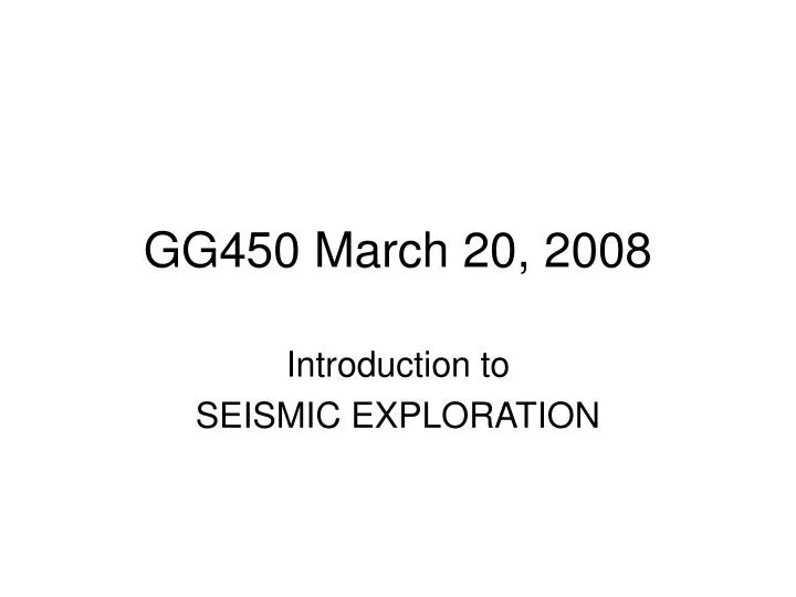 gg450 march 20 2008