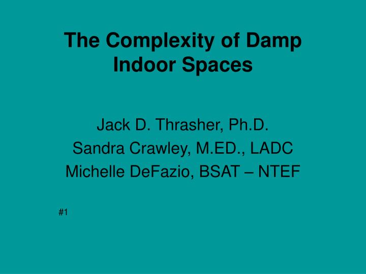 the complexity of damp indoor spaces