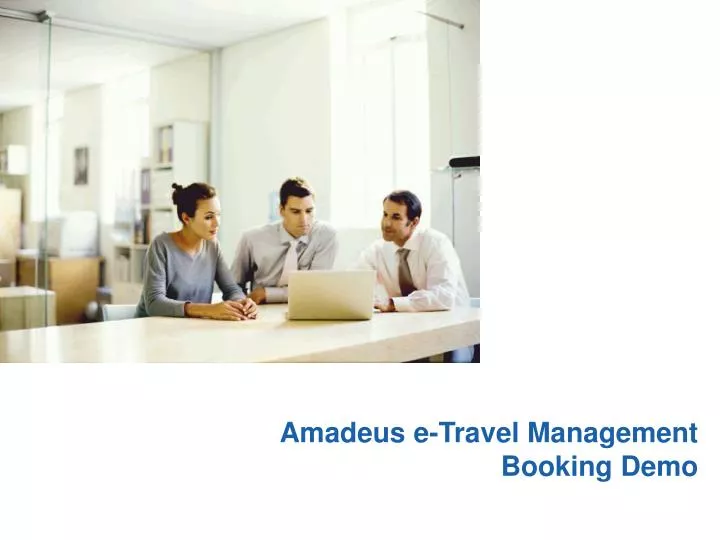 amadeus e travel management booking demo