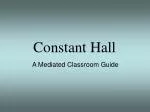 Constant Hall - slide 1