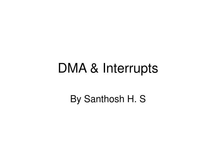 dma interrupts