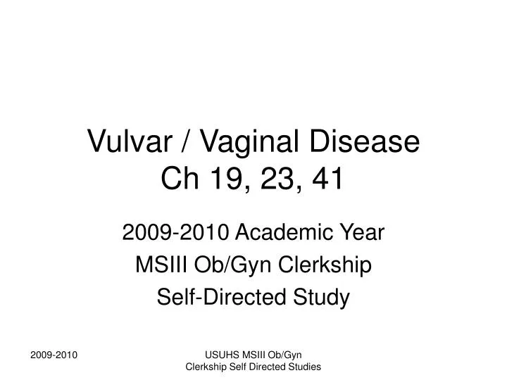 vulvar vaginal disease ch 19 23 41