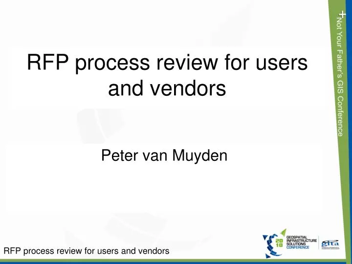 rfp process review for users and vendors