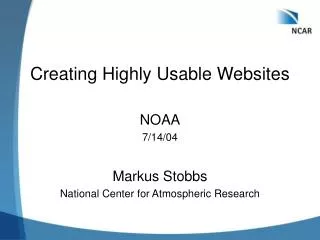 Creating Highly Usable Websites