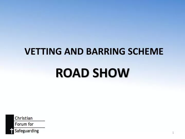 vetting and barring scheme