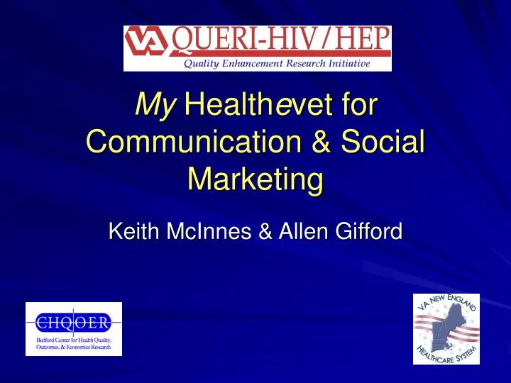 my health e vet for communication social marketing